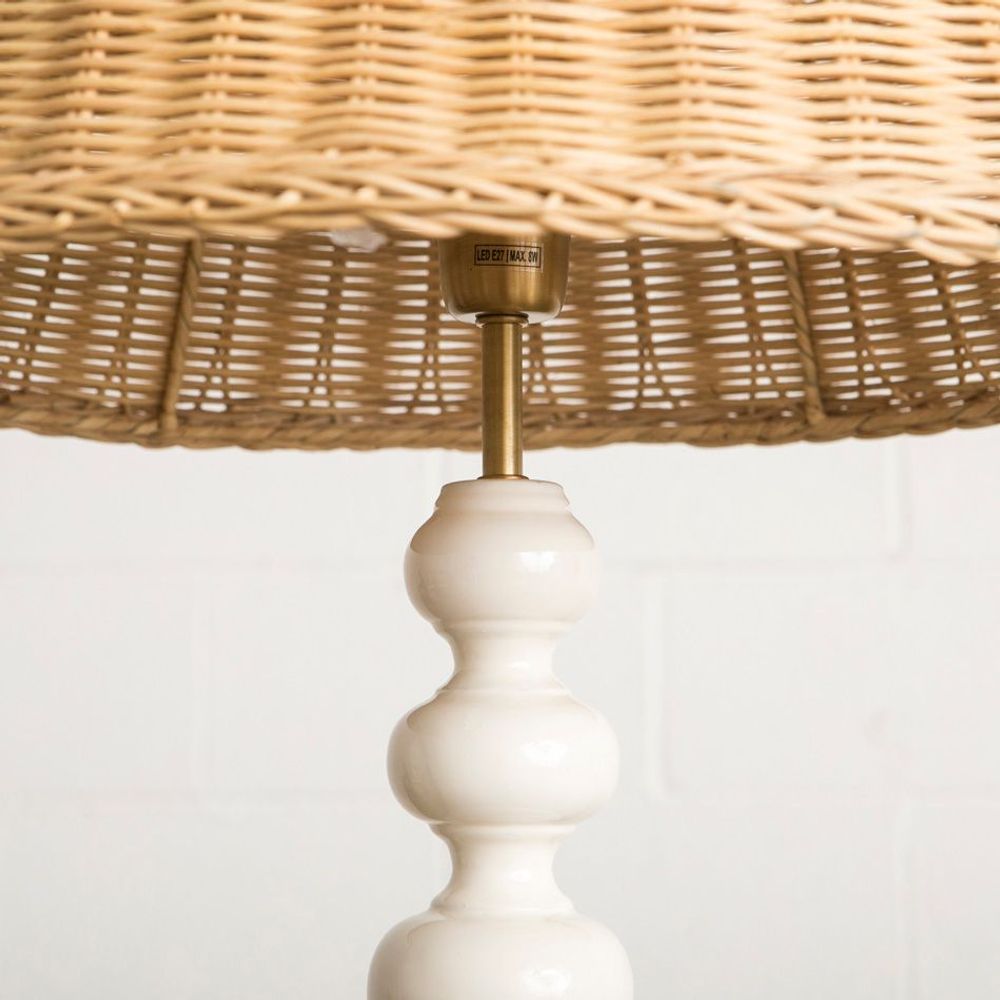 Table lamps - TUCANA wooden table lamp. - MAHE HOMEWARE