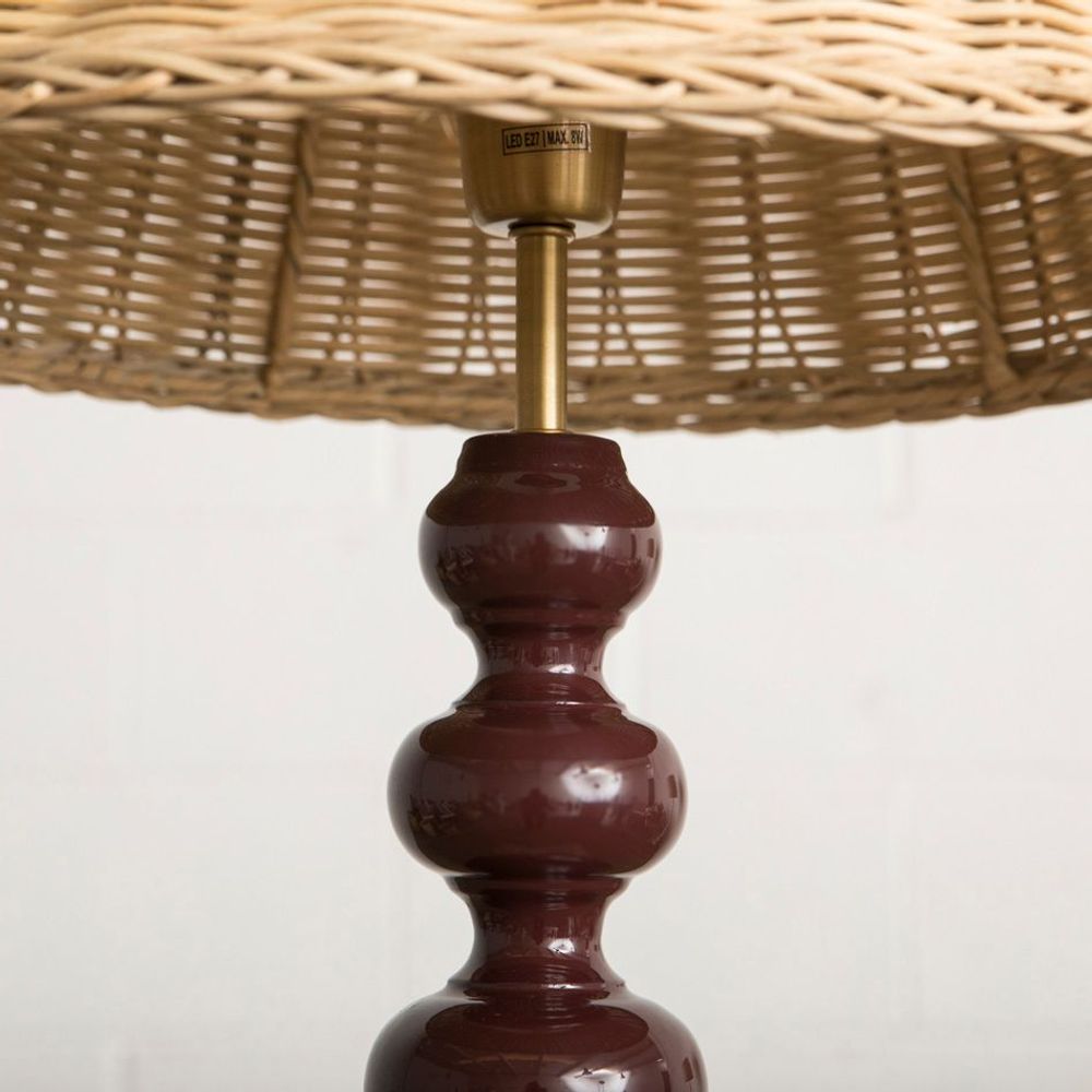 Table lamps - TUCANA wooden table lamp. - MAHE HOMEWARE