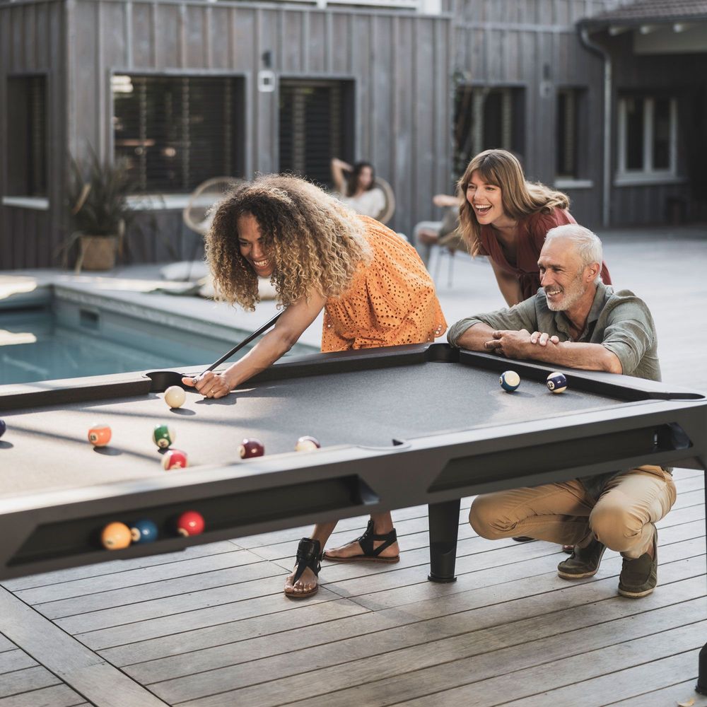 Tables de jeux - Billard Hyphen Outdoor - Dark Grey - CORNILLEAU