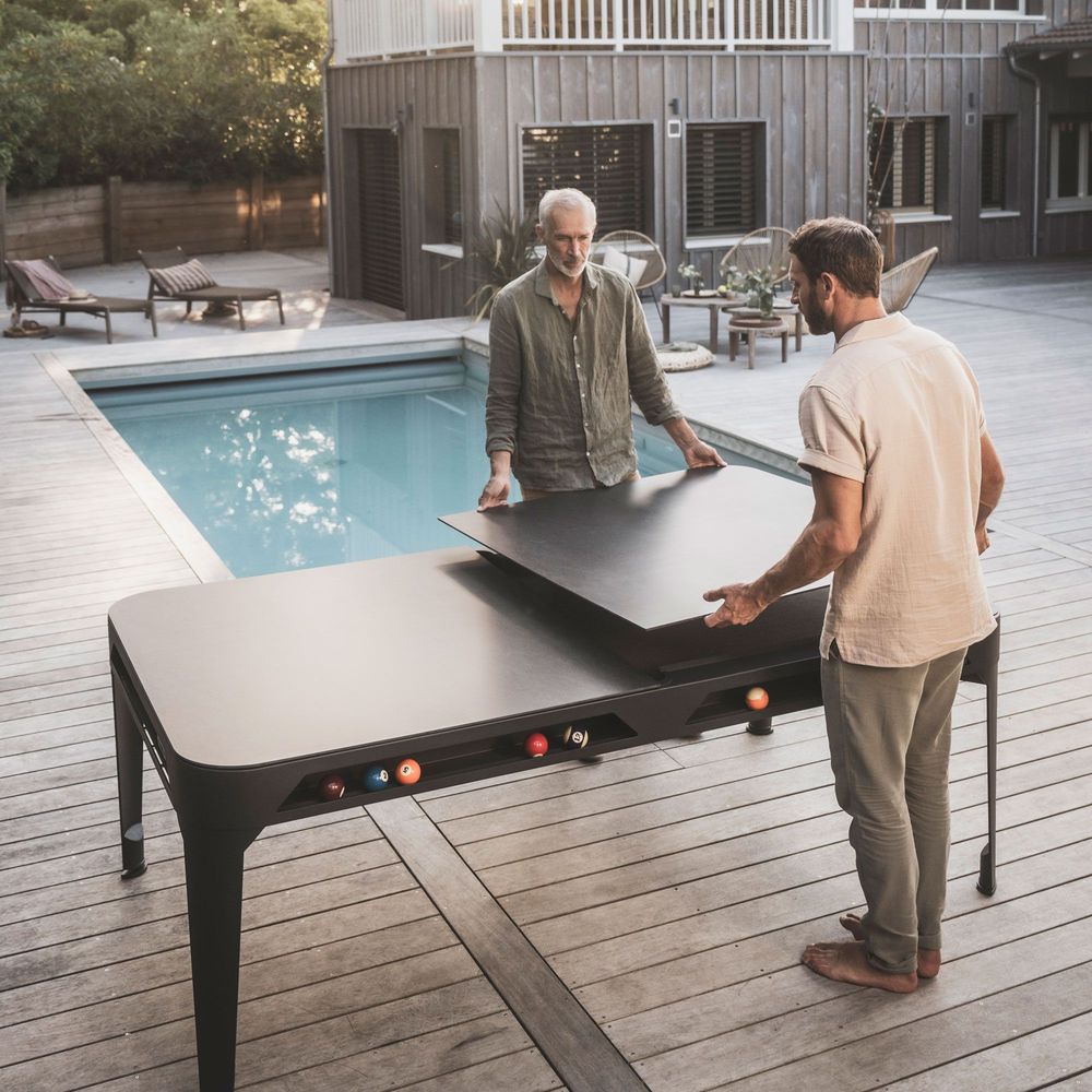 Tables de jeux - Billard Hyphen Outdoor - Dark Grey - CORNILLEAU