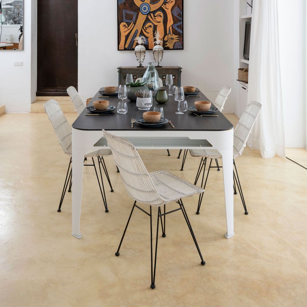 Tables de jeux - Billard Hyphen Outdoor - Blanc / Tapis Gris Clair - CORNILLEAU