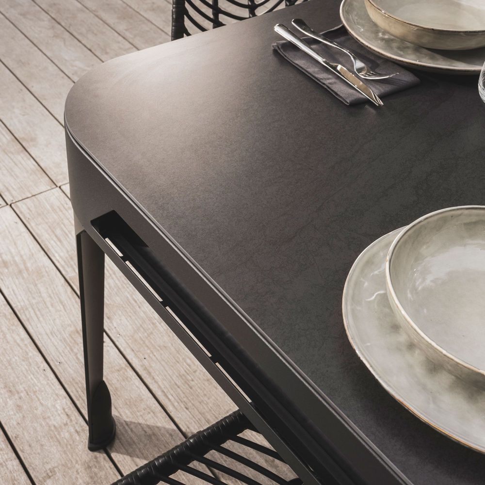 Game tables - Hyphen Outdoor Pool Table - Dark Grey / Dark Grey Cloth - CORNILLEAU