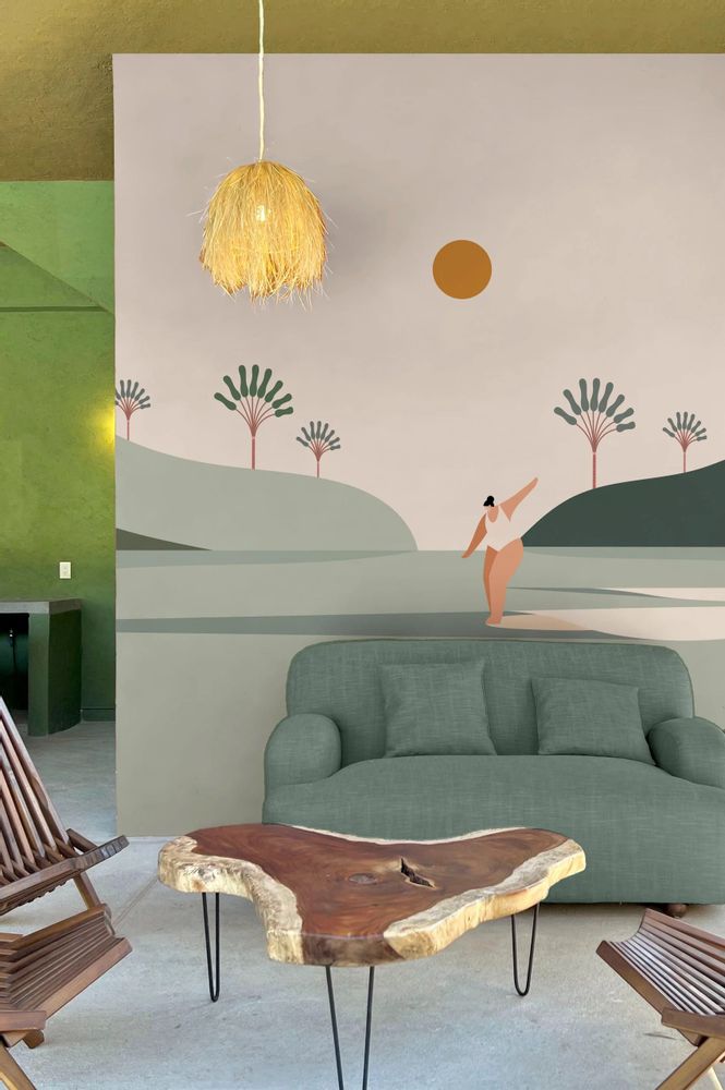 Papiers peints - Papier peint Nº438 - Paysage surf - WELLPAPERS