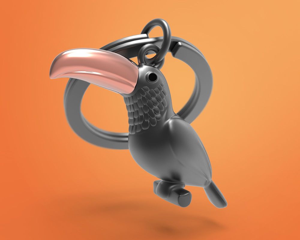 Gifts - Toucan Keyring - METALMORPHOSE