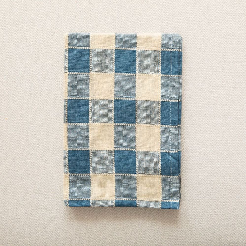 Napkins - Check Woven Cotton Napkin - MAHE HOMEWARE