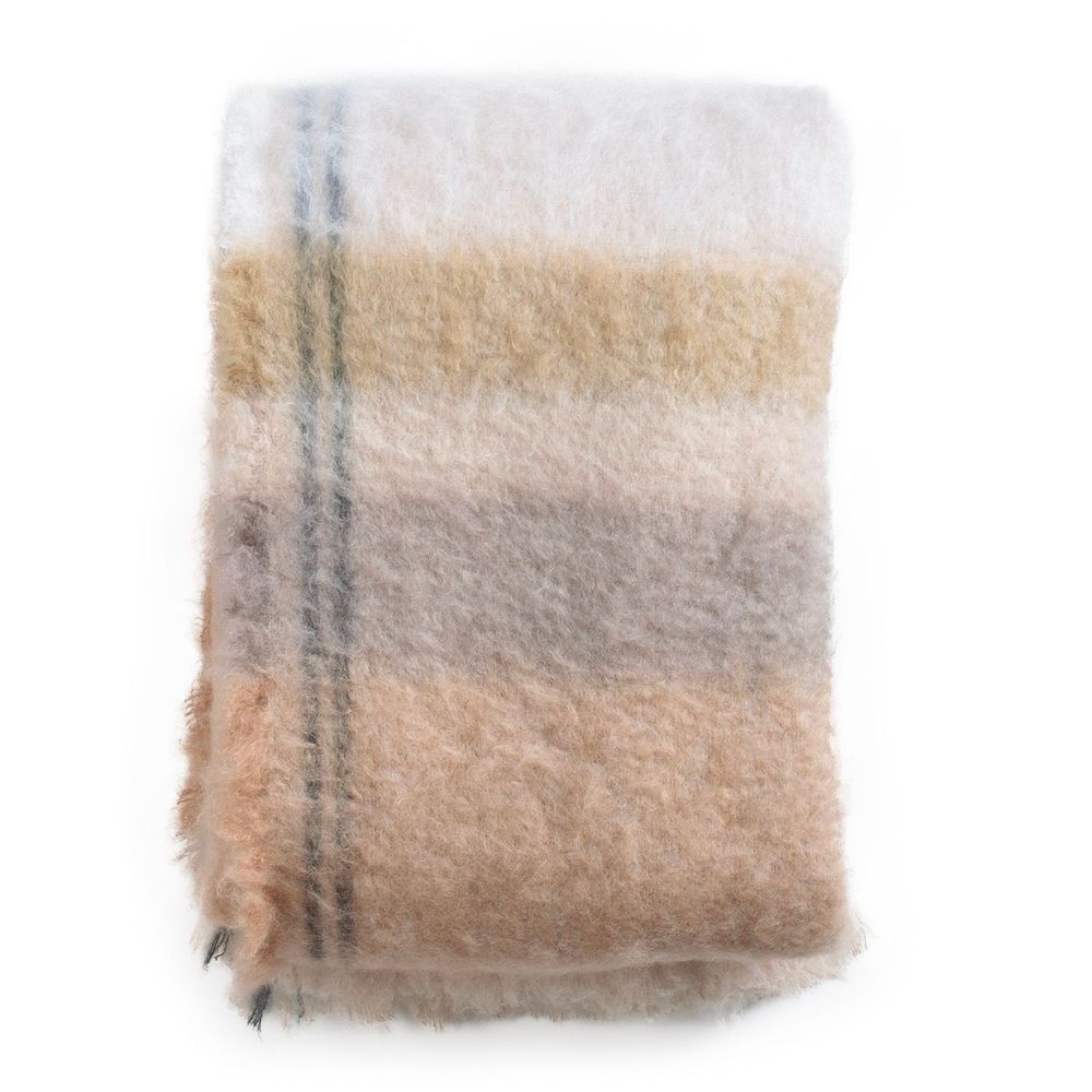 Throw blankets - Aodha plaid and bedspread - LE MONDE SAUVAGE BEATRICE LAVAL