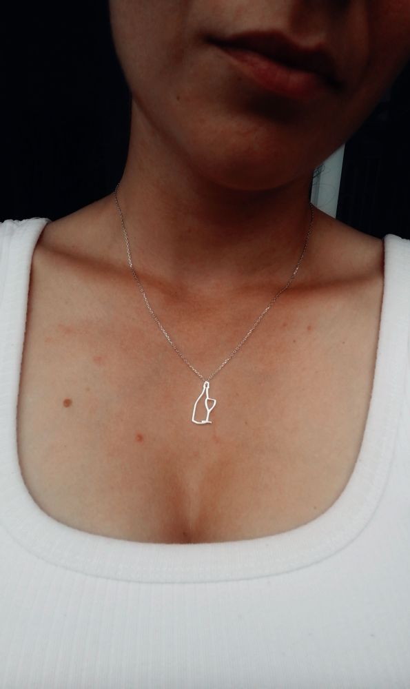 Cadeaux - Le collier à pendentif Flacon - CHAMPAGNE EVERY DAY