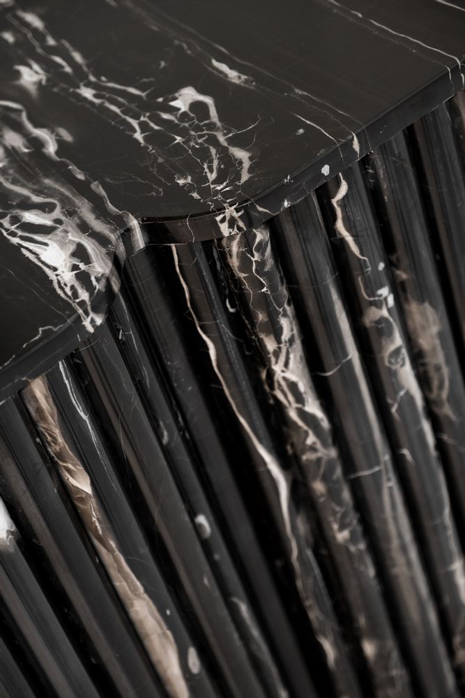 Buffets - Buffet Moderne Biloba, Marbre Bardiglio, Fabriqué à la Main au Portugal par Greenapple - GREENAPPLE DESIGN INTERIORS