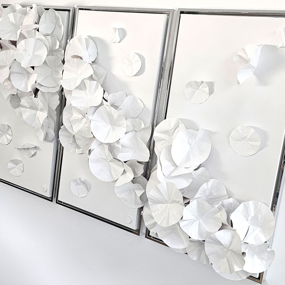 Fresques murales décoratives - Petit Matin 2 - Collection Nymphéas - VERONIQUE GUILLOU