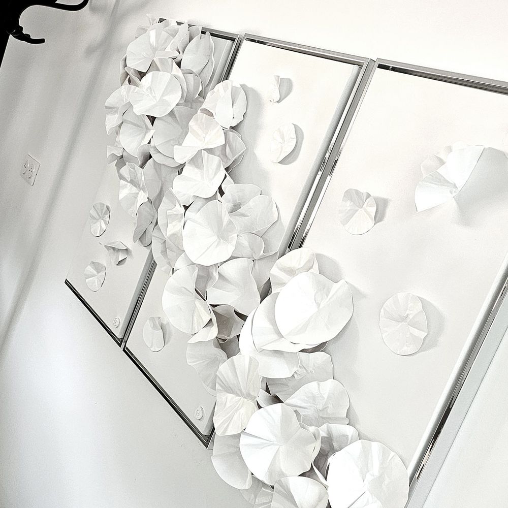 Fresques murales décoratives - Petit Matin 2 - Collection Nymphéas - VERONIQUE GUILLOU