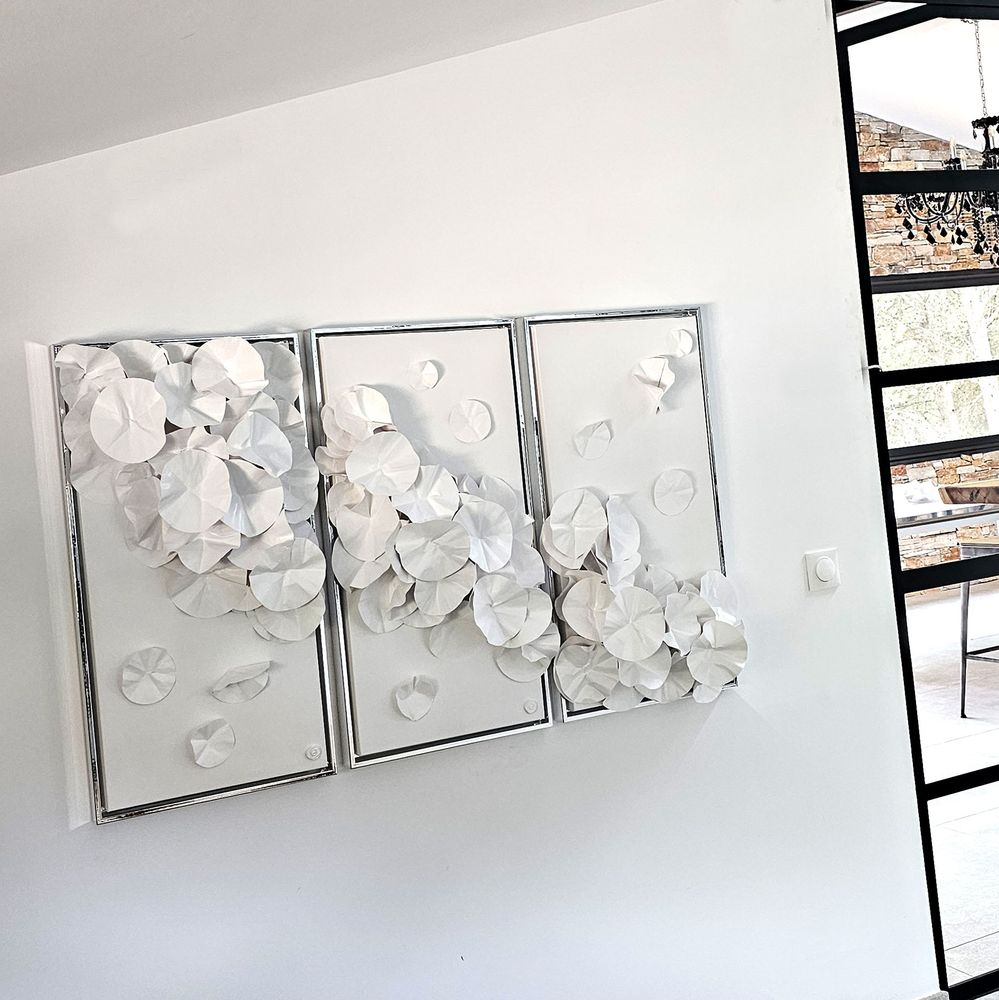 Fresques murales décoratives - Petit Matin 2 - Collection Nymphéas - VERONIQUE GUILLOU