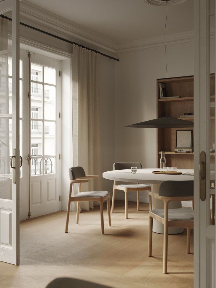 Assises pour bureau - Chaise Orria en bois de chêne - ALKI