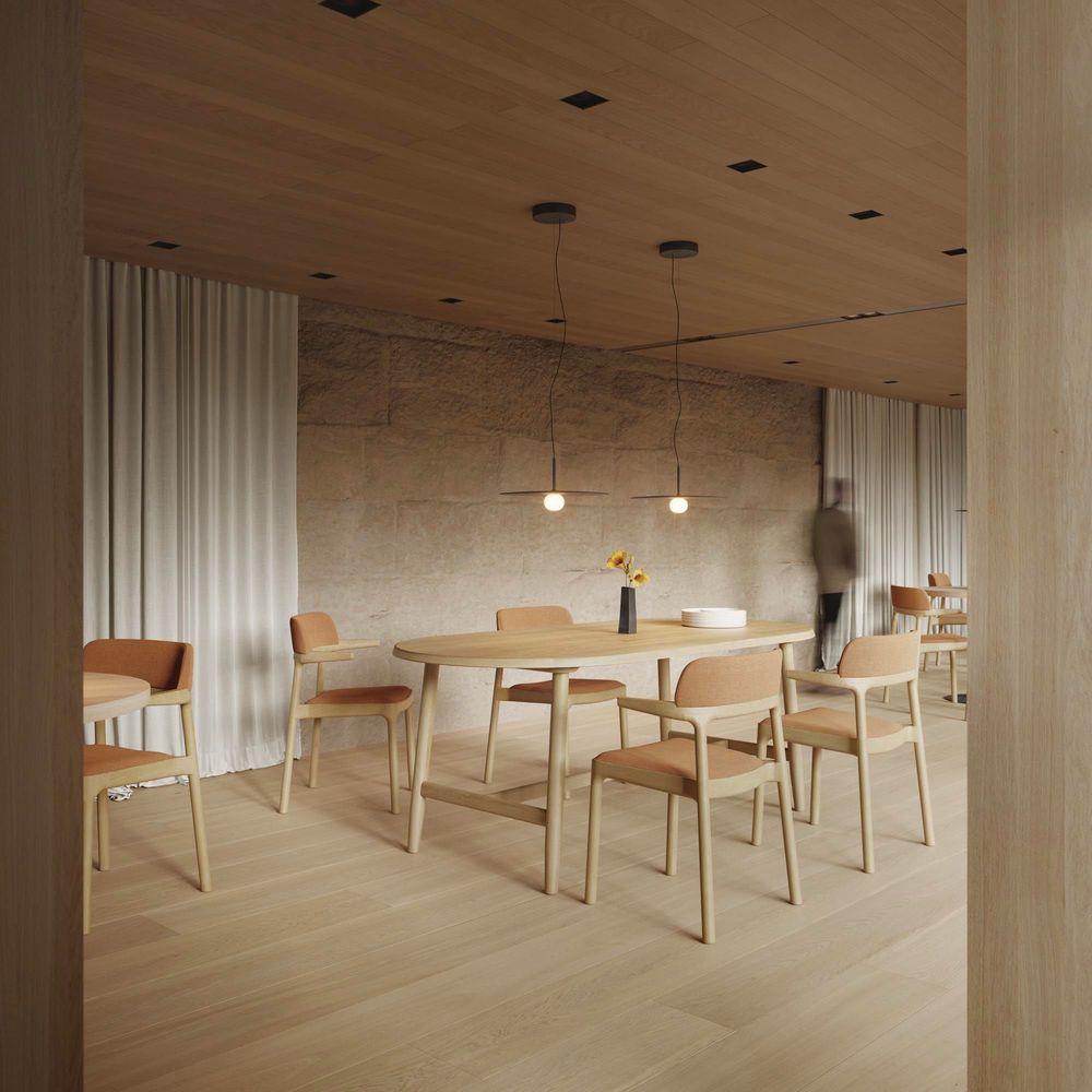 Assises pour bureau - Chaise Orria en bois de chêne - ALKI