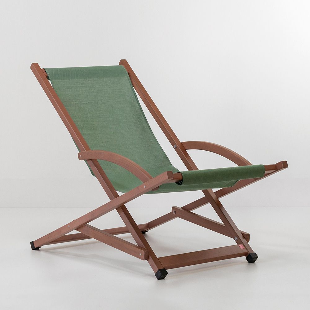 Deck chairs - Chilean - Robinia wood chair CL104 - AZUR CONFORT