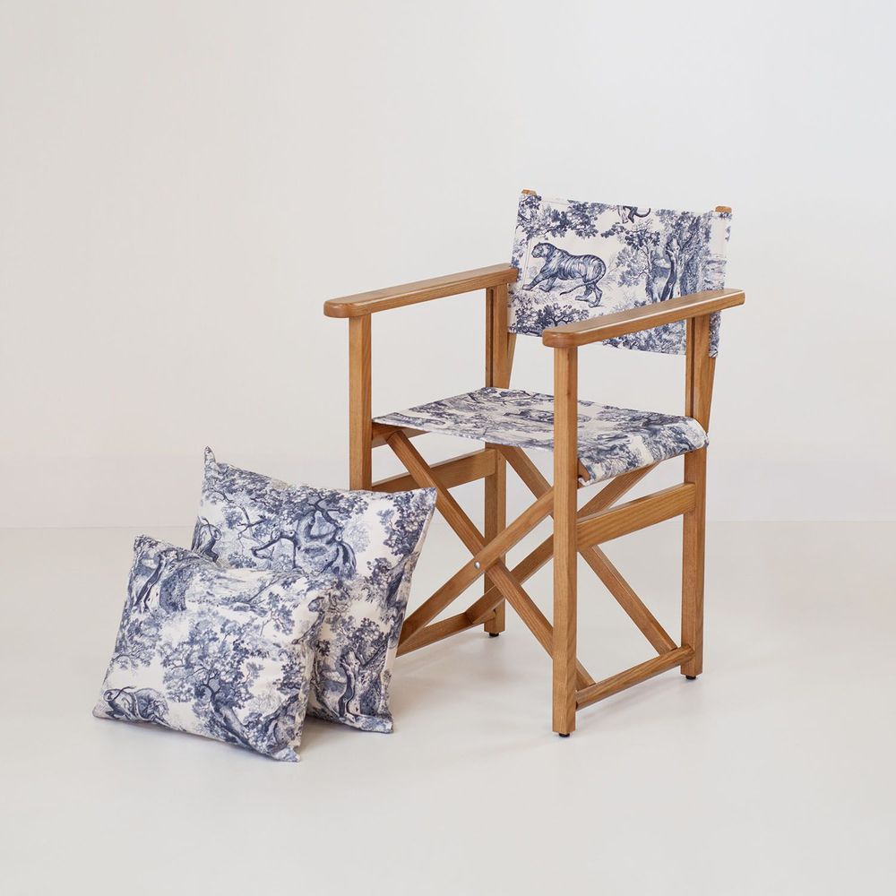 Lawn armchairs - Director's chair in F304 ash. - AZUR CONFORT