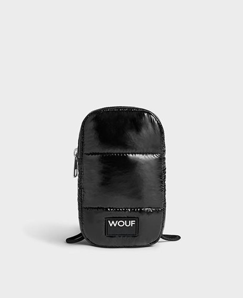 Travel accessories - Black Glossy Phone Bag ♻️ - WOUF