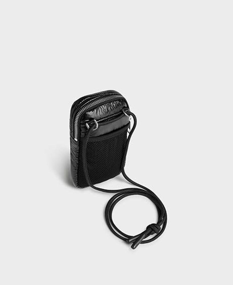 Travel accessories - Black Glossy Phone Bag ♻️ - WOUF