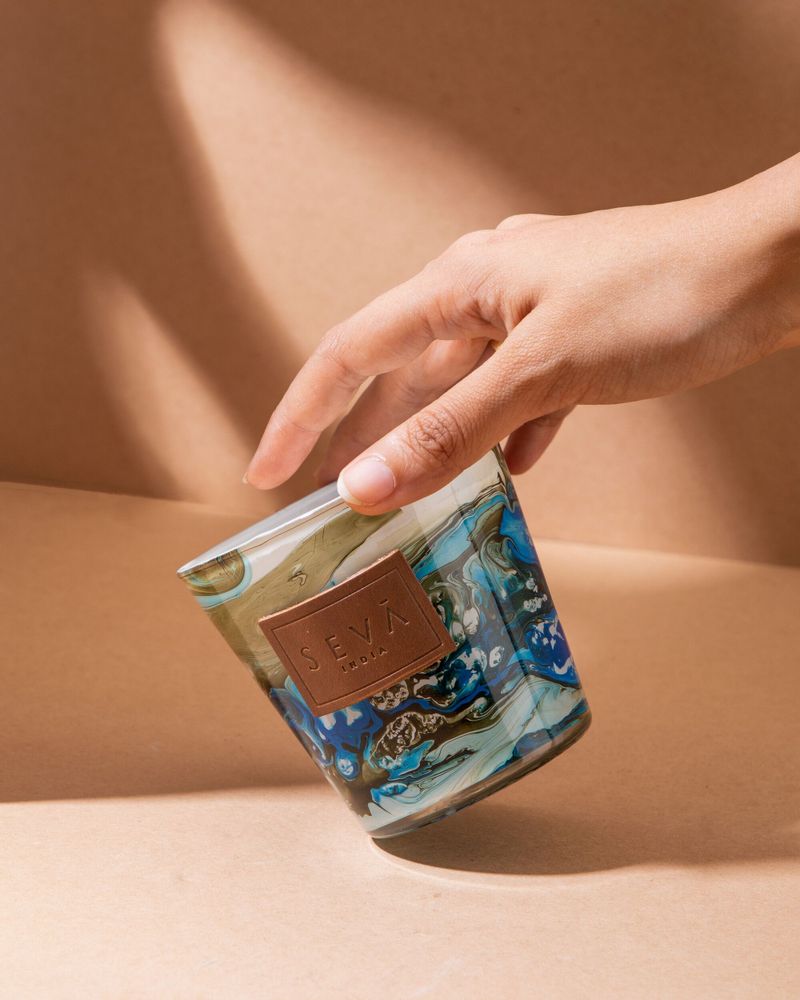 Bougies - Avante Garde - Classic - Aqua - Bougie pour décoration intérieure et cadeaux - SEVA HOME