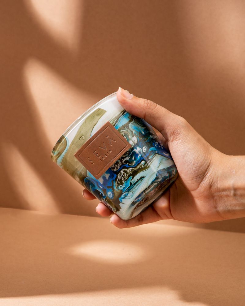 Bougies - Avante Garde - Classic - Aqua - Bougie pour décoration intérieure et cadeaux - SEVA HOME