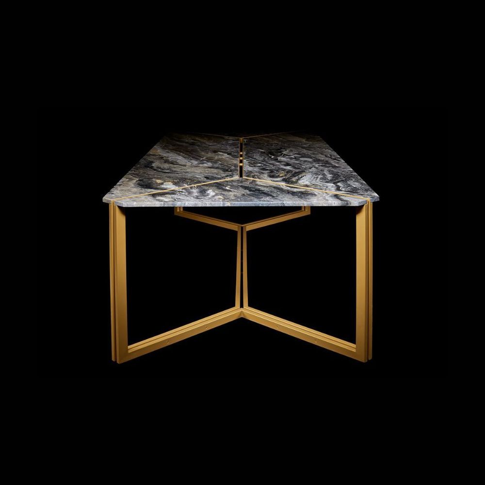 Dining Tables - Eklettico Dining Table - Gray - ATELIER PLUS MONTECARLO