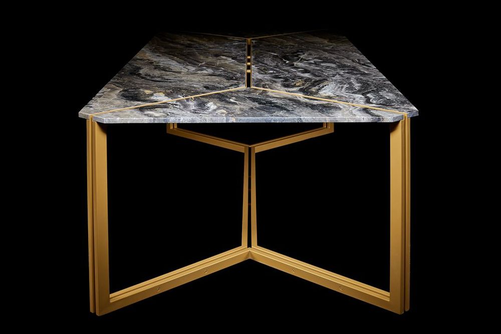 Dining Tables - Eklettico Dining Table - Gray - ATELIER PLUS MONTECARLO