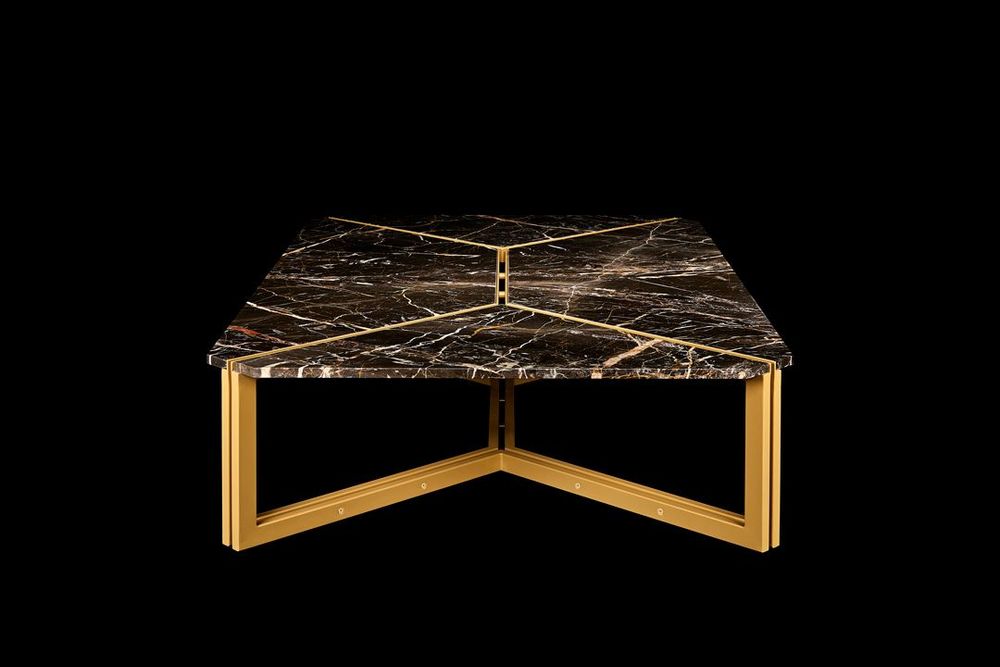 Coffee tables - Eklettico Coffee Table Brown - ATELIER PLUS MONTECARLO