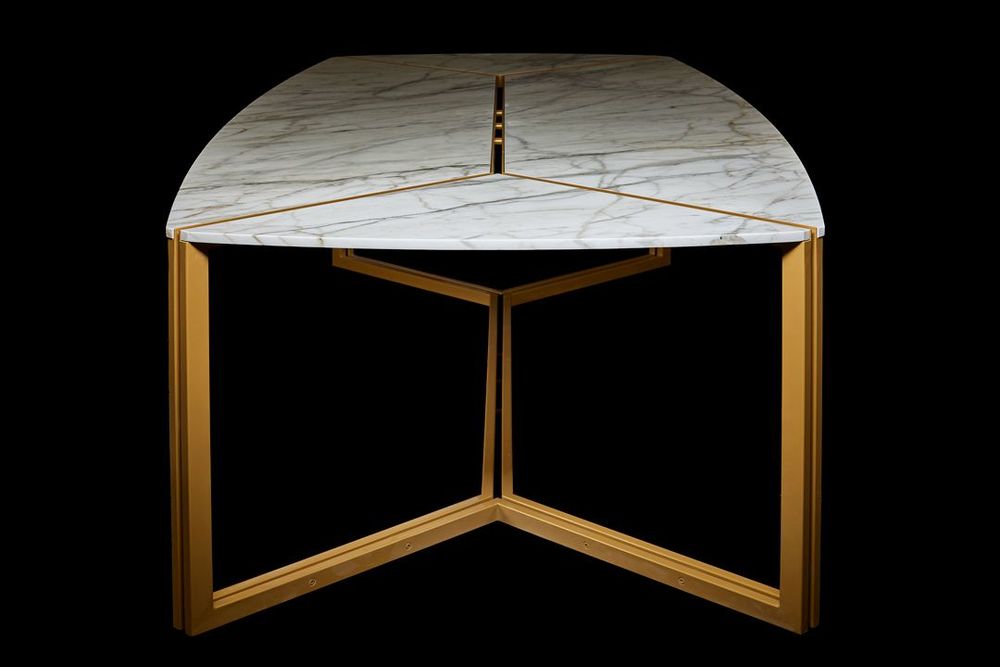 Dining Tables - Eklettica Dining Table - Calacatta - ATELIER PLUS MONTECARLO