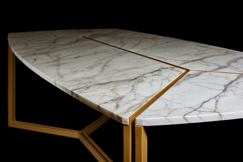 Dining Tables - Eklettica Dining Table - Calacatta - ATELIER PLUS MONTECARLO