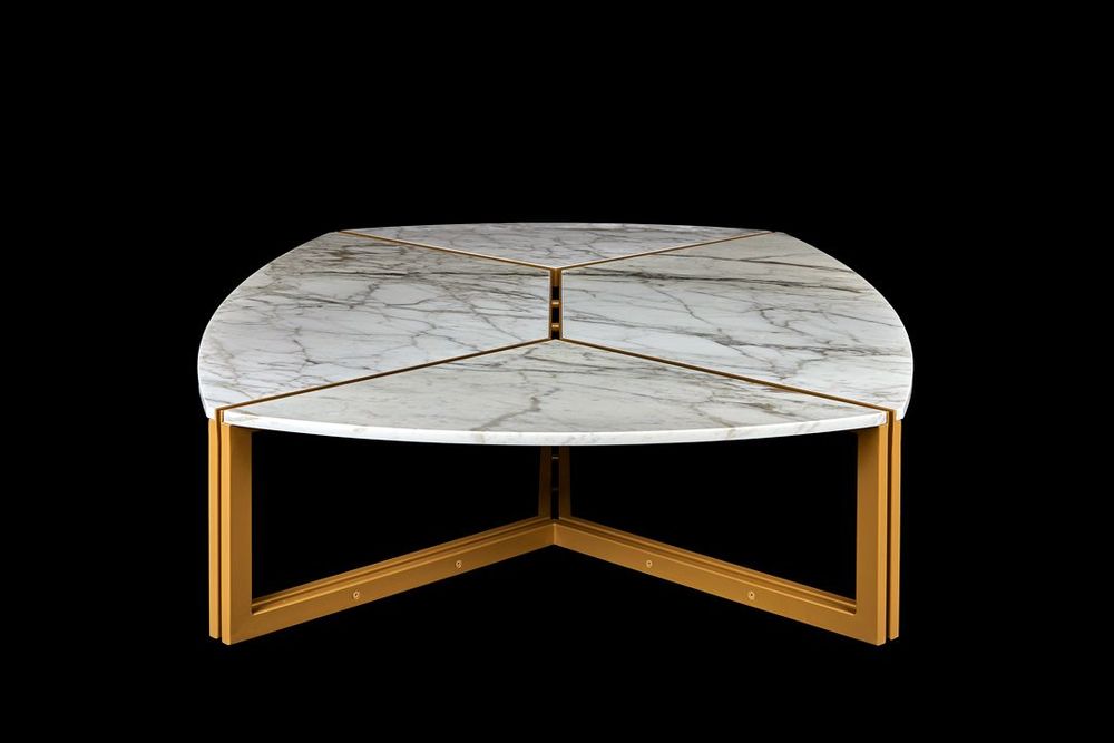 Tables basses - Eklettica Table Basse - Calacatta - ATELIER PLUS MONTECARLO