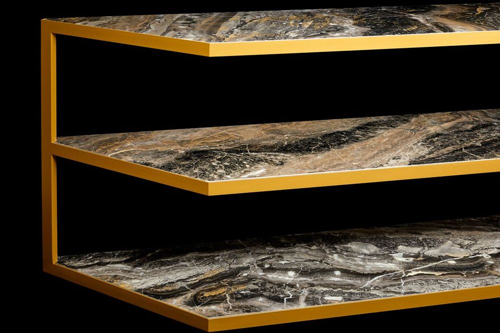 Console table - Eklettico Console Gray - ATELIER PLUS MONTECARLO