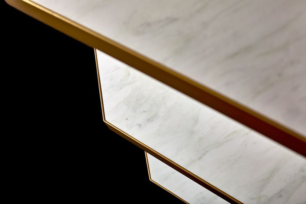Consoles - Eklettico Console - Calacatta - ATELIER PLUS MONTECARLO