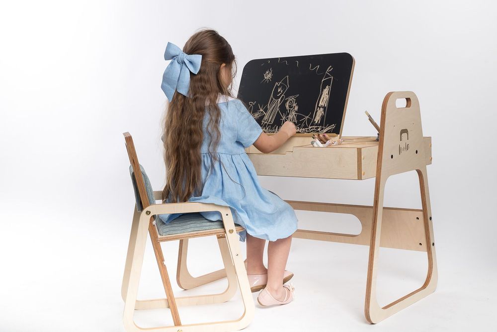 Desks - Adjustable Art Table and Chair Set Julle - LUULA