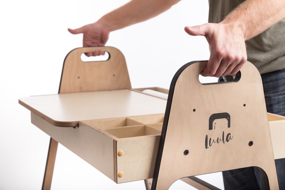 Desks - Adjustable Art Table and Chair Set Julle - LUULA