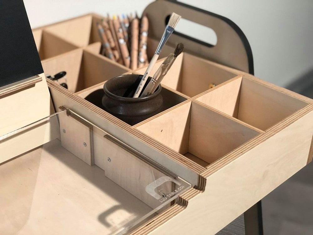 Desks - Adjustable Art Table and Chair Set Julle - LUULA