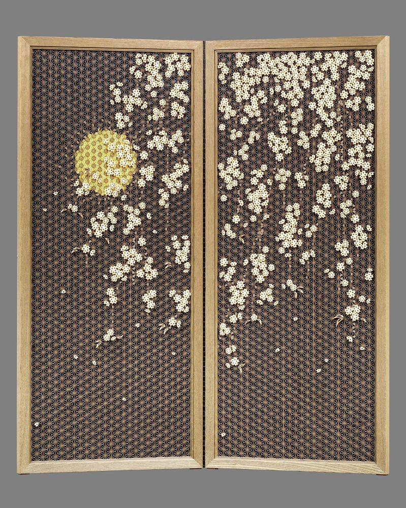Partitions - Cherry blossoms by moonlight - SHIOZAWA KUMIKO