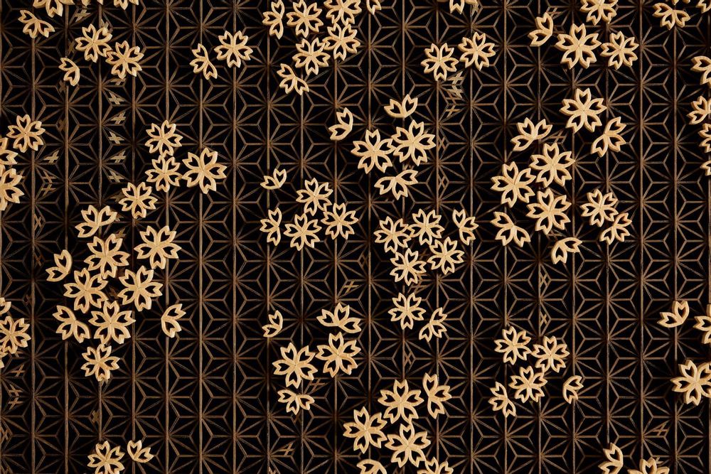 Partitions - Cherry blossoms by moonlight - SHIOZAWA KUMIKO