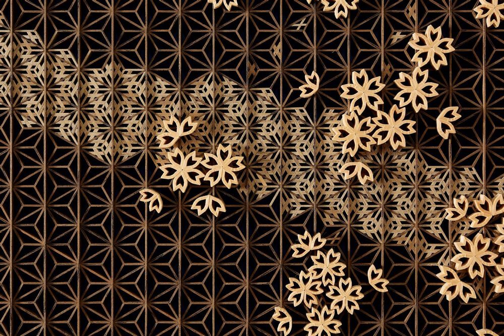 Partitions - Cherry blossoms by moonlight - SHIOZAWA KUMIKO