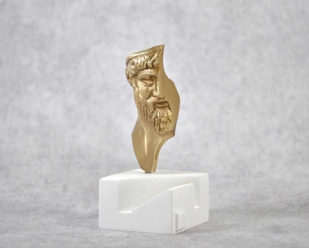 Sculptures, statuettes et miniatures - Titulaire de la carte, Statuette en bronze Jupiter. - MATTER.