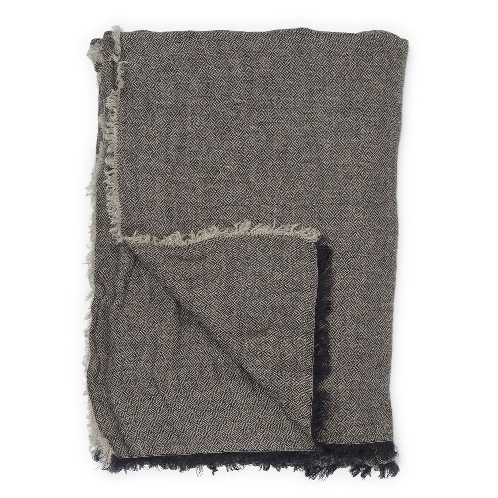 Plaids - Plaids en lin chevron - LE MONDE SAUVAGE BEATRICE LAVAL