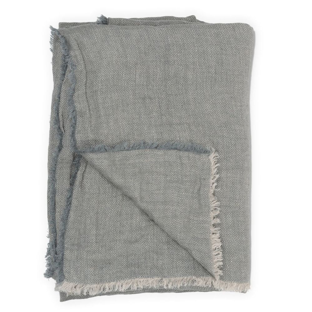 Plaids - Plaids en lin chevron - LE MONDE SAUVAGE BEATRICE LAVAL
