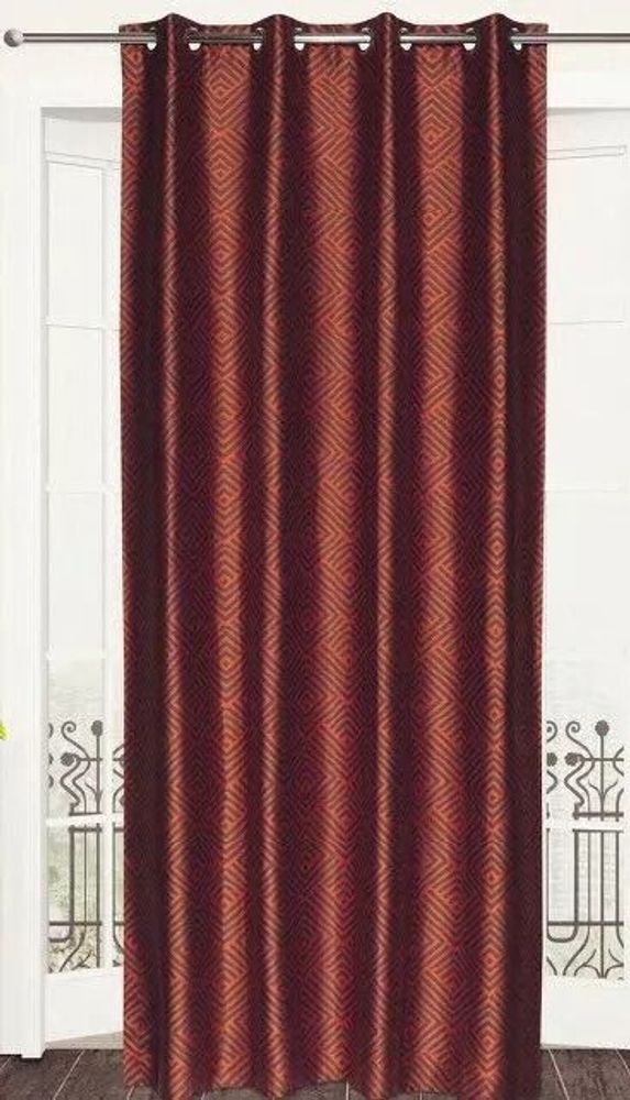 Rideaux et voilages - Rideau NOMADE - Orange - Panneau a oeillets - 100% polyester - 140 x 260 cm - IPC DECO DELL'ARTE
