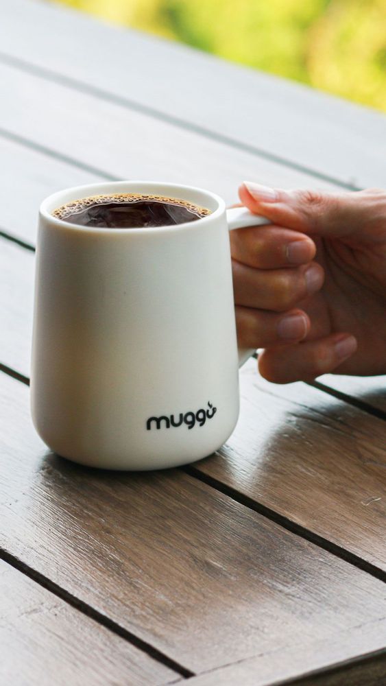 Autres fournitures bureau  - Muggo Volt grande tasse noir chargeur rapide téléphone garde café thé chaud - OUI SMART