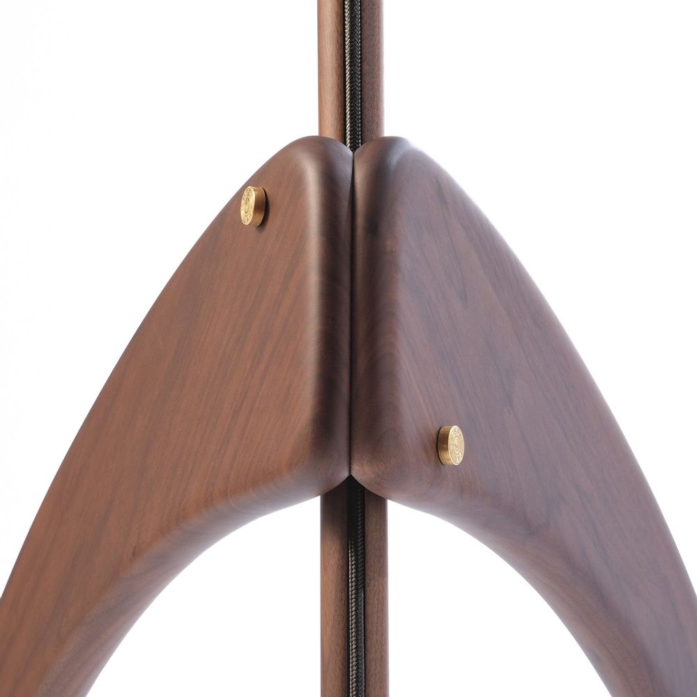 Objets de décoration - Lampadaire "Mante Religieuse" Finition Noyer américain Naturel - RISPAL