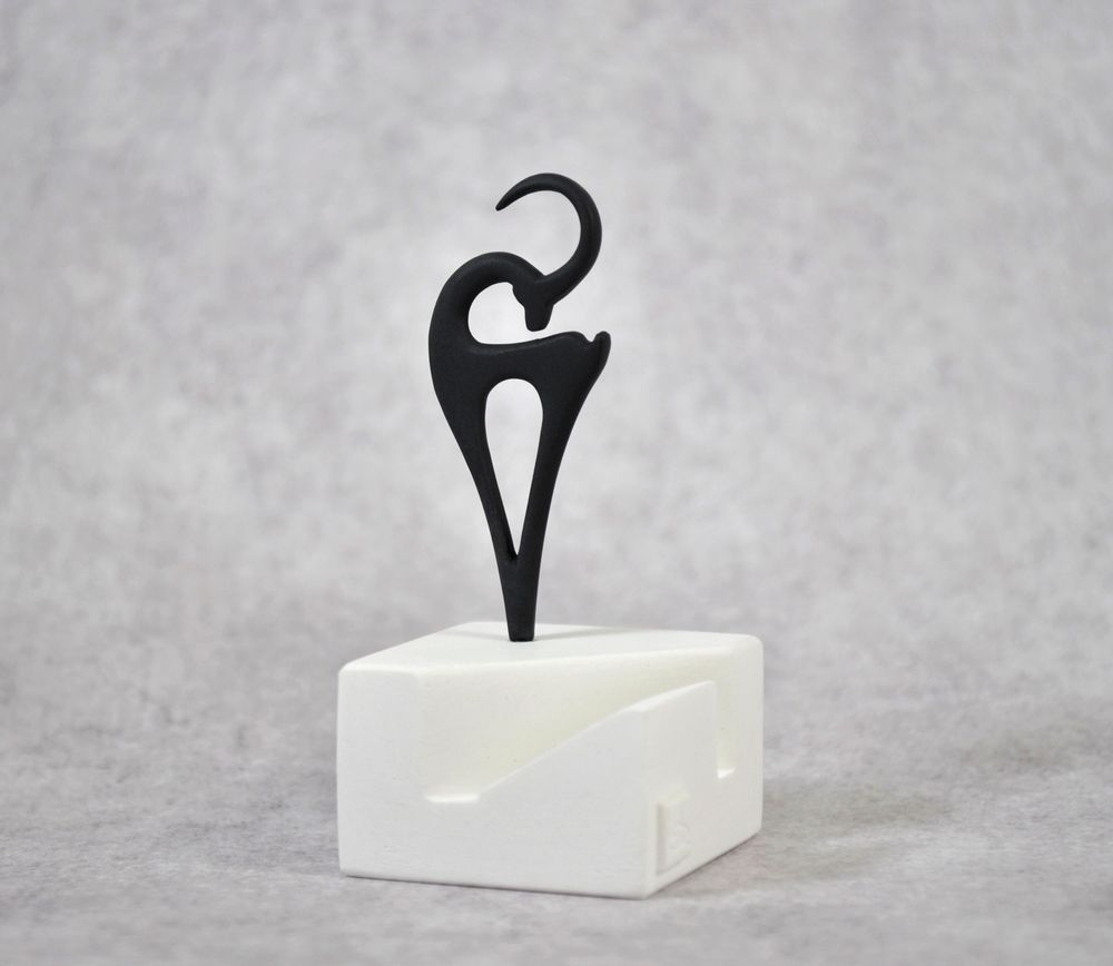 Sculptures, statuettes and miniatures - Card holder, Bronze Statuette Kri-Kri. - MATTER.