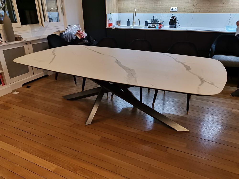 Dining Tables - Dining Table and Versatile Leg - COLOMBUS MANUFACTURE FRANCE