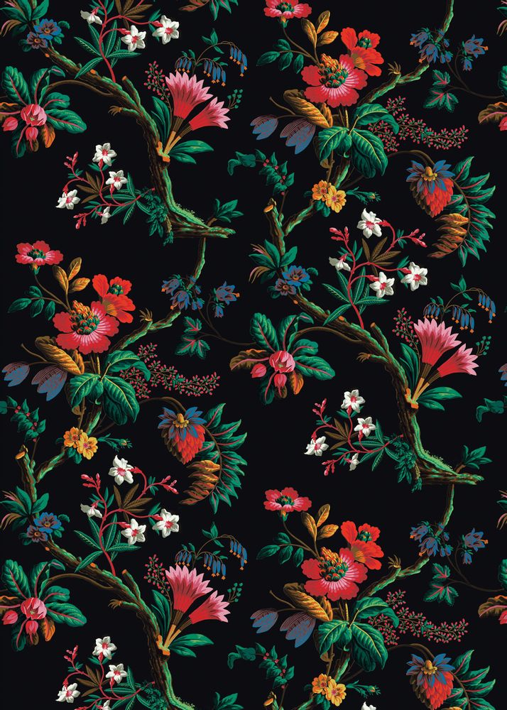Wallpaper - WALLPAPER FLOWERS OF THE ISLES - PARADISIO IMAGINARIUM
