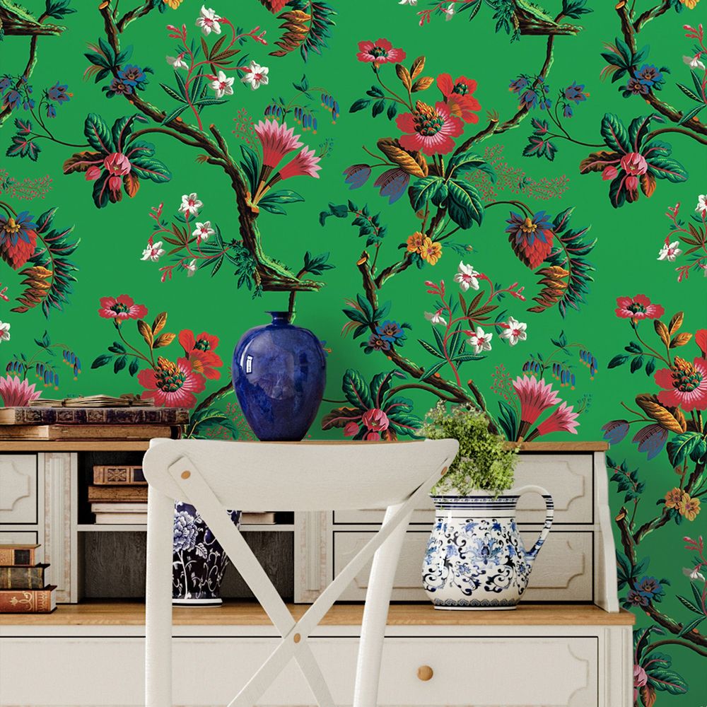 Wallpaper - WALLPAPER FLOWERS OF THE ISLES - PARADISIO IMAGINARIUM