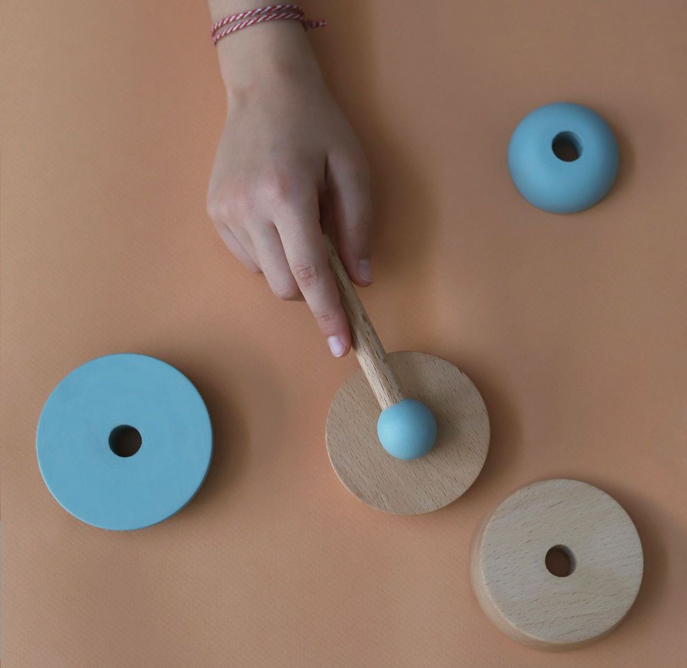 Jouets enfants - Jouet à empiler en bois pour cupcakes - THE TEA CLUB