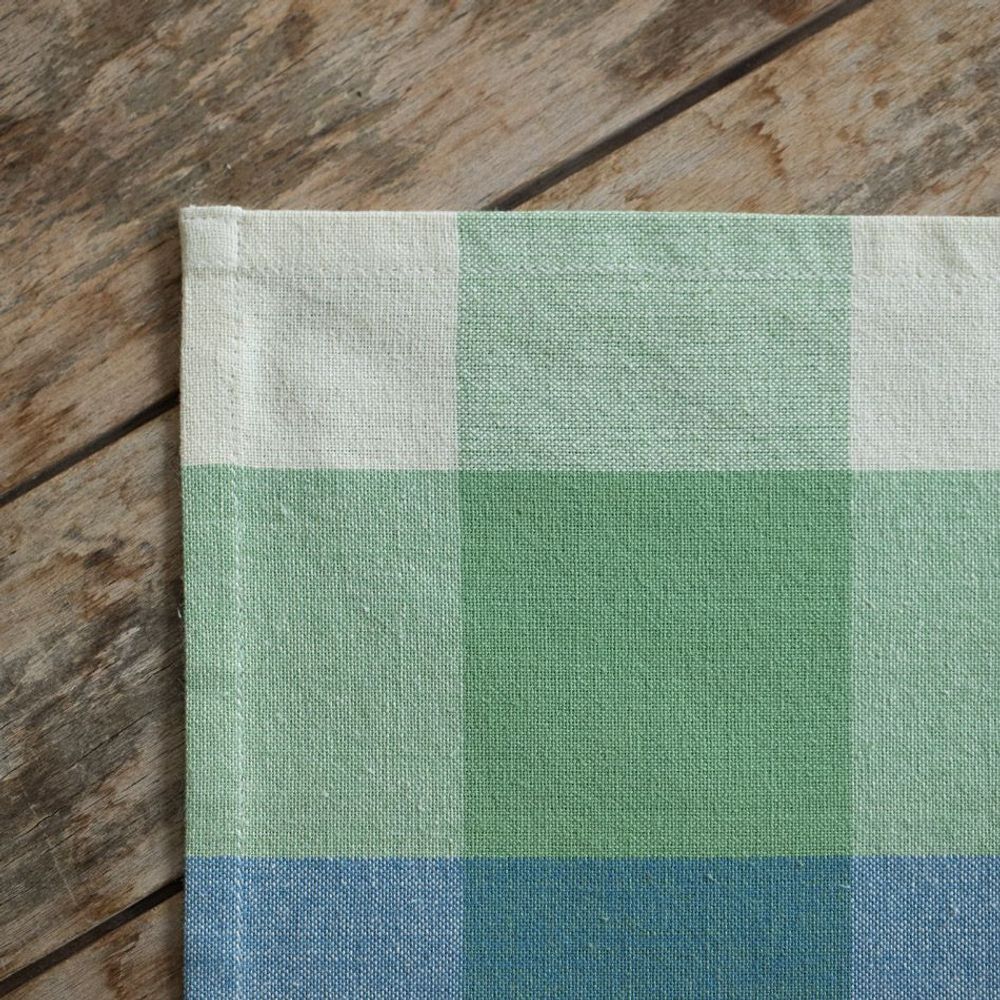 Sets de table - Napperon en Coton Multicolore Tissé à Carreaux - MAHE HOMEWARE