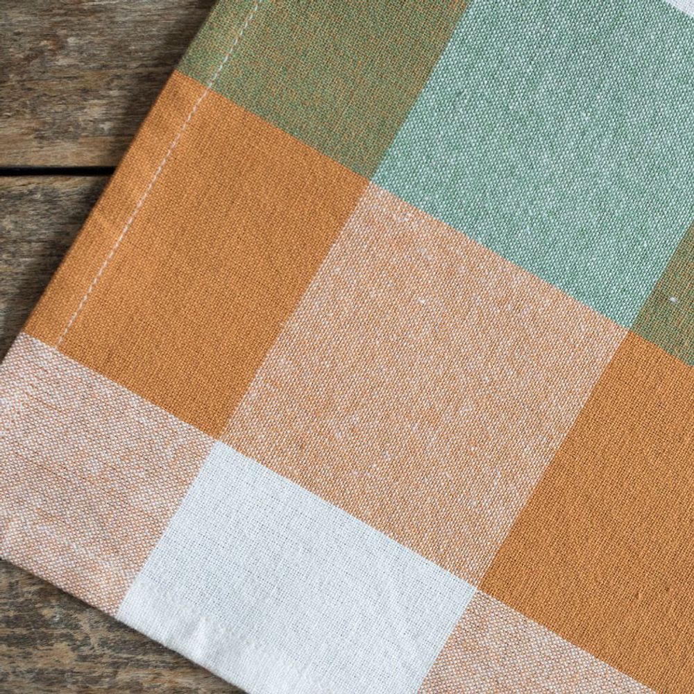 Sets de table - Napperon en Coton Multicolore Tissé à Carreaux - MAHE HOMEWARE